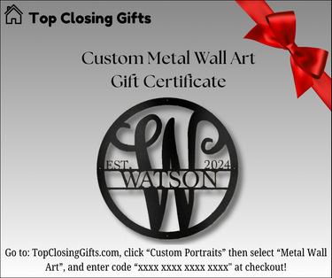 Custom Portrait Gift Cards